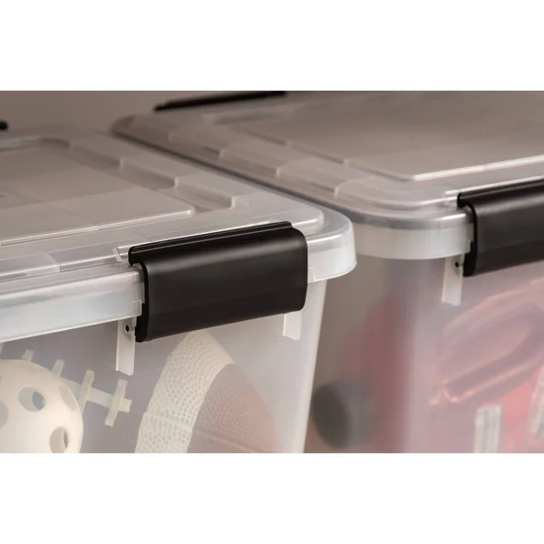 Iris 19 Qt. Weathertight Storage Box in Clear (5-Pack)