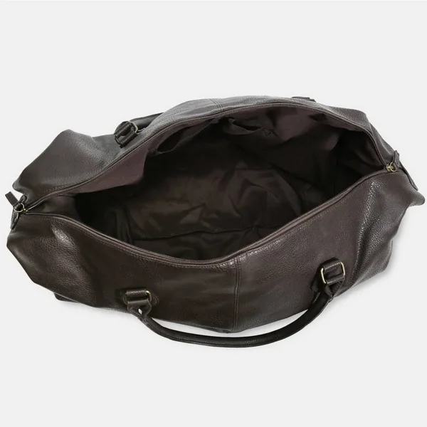 Gunner Vegan Leather Duffle Bag - Brown