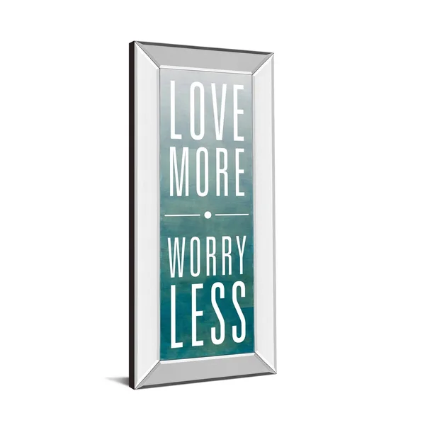 Classy Art 1586MF 18 x 42 in. Love by SD Studios Mirror Framed Print Wall Art