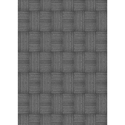 Plaid Gray Area Rug East Urban Home Rug Size: Rectangle 3' x 5'