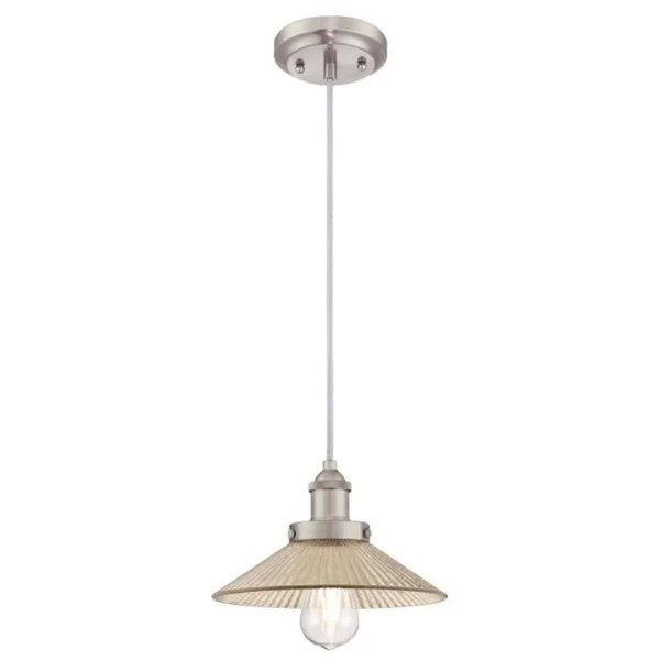 Westinghouse Bonnie 1-Light Brushed Nickel Pendant 6338800