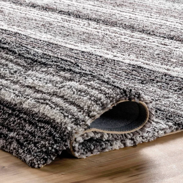 nuLOOM Drey Ombre Shag Area Rug - Size: 4& Square, Gray