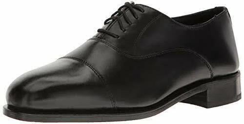 Florsheim Hombre Edgar Tapa Punta Oxford Cuero Negro 7 3E Ee. Uu.