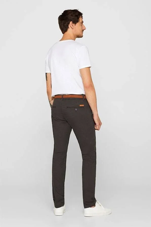 Esprit Organic Cotton Slim Stretch Chinos by Esprit - Grey