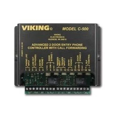 Viking Electronics C-500 Two Line Door Controller with Call Forwarding, 5.2" x 4