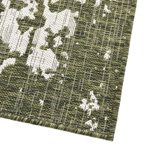 Jill Zarin Dubai Indoor Outdoor Rug, Green, 8ft Sq