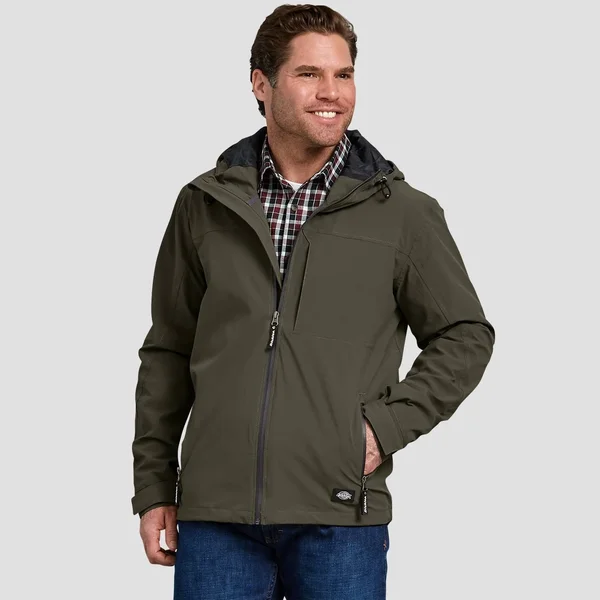 Dickies Men's Performance Waterproof Breathable Jacket with Hood