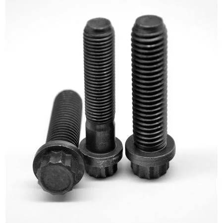 7/16-20 x 1 1/2 Fine Thread 12-Point Flange Screw Alloy Steel Thermal Black Oxide Pk 50 - Men's, Size: One Size