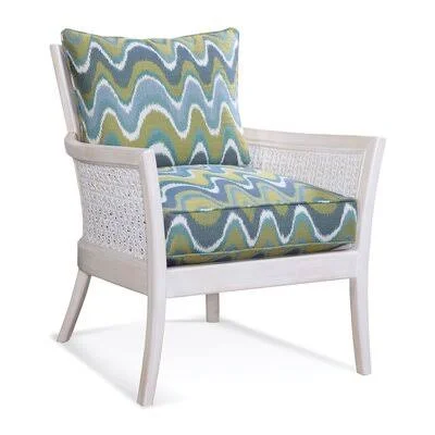 Star Dunes 29.5x22 Wide Down Cushion Armchair Braxton Culler Body Fabric: Beige Performance Fabric; 0851-73 - Leg Color: Bisque