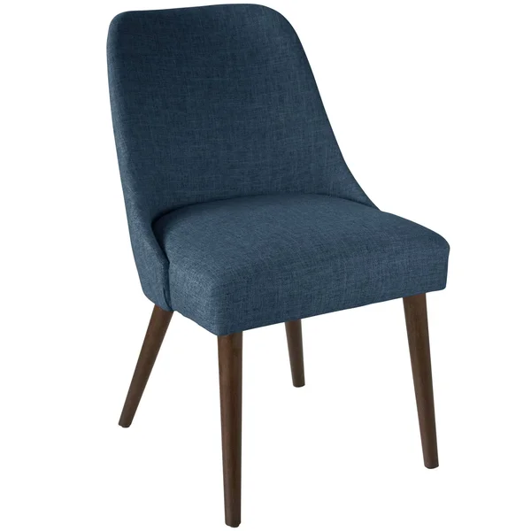 Geller Modern Dining Chair Dark Navy Linen - Project 62