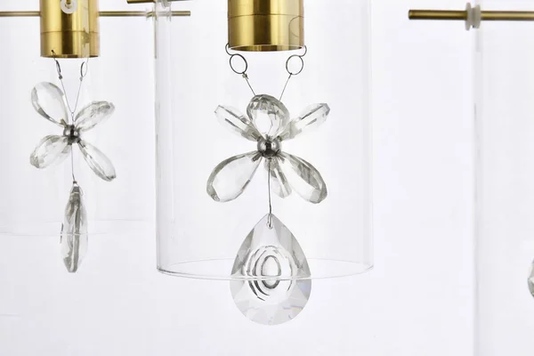 Elegant Lighting 5202D24G Hana 3 Lights Gold Pendant