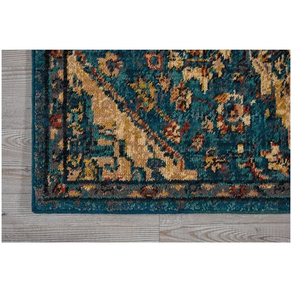Nourison 2020 NR206 Area Rug, Teal, 2&3x22 x 11&