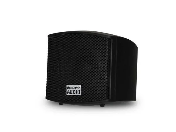Acoustic Audio Aa321b Bluetooth Indoor Mountable Powered Black 4 Speaker Pack