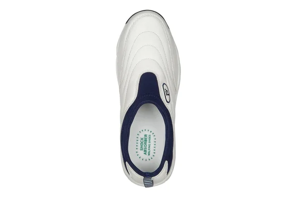 Propet Women's Wash & Wear Slip-On II SR White/Navy 9 W