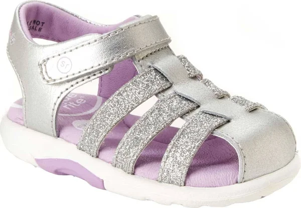 Stride Rite SRtech Luna Sandal, Toddler Girl's, Size: 8.5, Silver