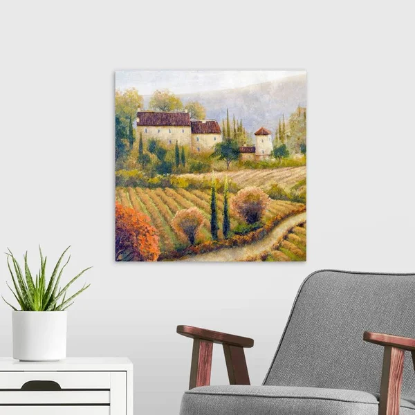 Tuscany Vineyard I, Canvas Wall Art, 20x20, Great Big Canvas