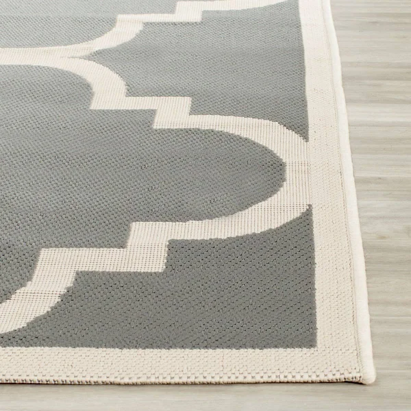 Safavieh Courtyard CY6243-246 Grey, Beige Rug 7&10x22 x 7&10x22 Square