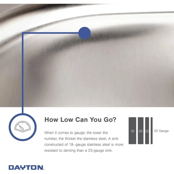 Elkay D115163 Dayton 15x22 Stainless Steel Bar Sink - Single Bowl, Satin