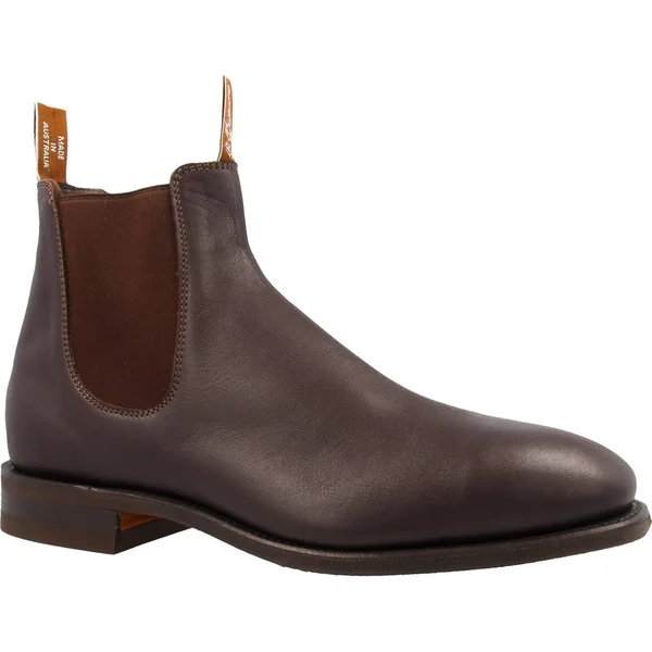 RM Williams Comfort Craftsman Chelsea Boots 6 UK Chestnut - Yearling