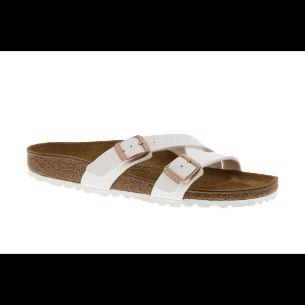Birkenstock Women's Yao Sandals - White Birko-Flor 37, Narrow