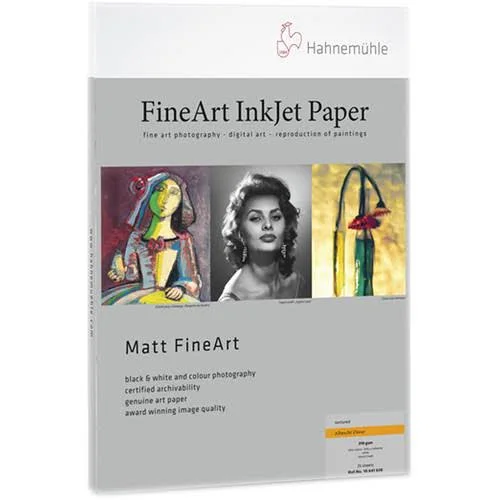 Hahnemuhle Albrecht Durer, 50% Rag, Textured Matte Surface, Natural White Inkjet Paper, 210 gsm, 11x17x22 25 Sheets
