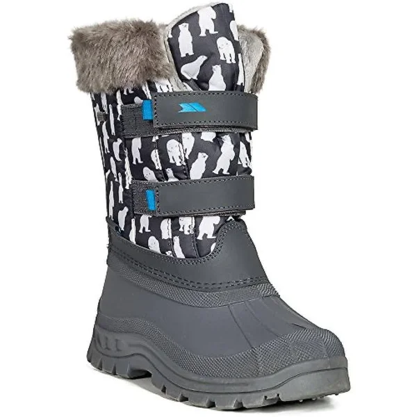 Trespass Childrens/Kids Vause Touch Fastening Snow Boots, 3 Youth US, Blue Print