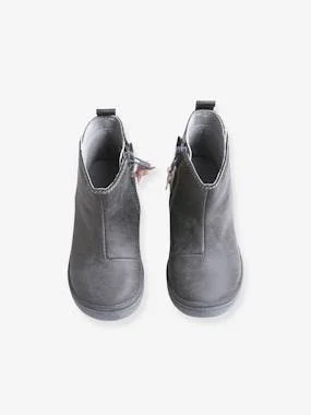 Leather Boots for Girls - Designed for Autonomy Grey