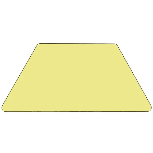 Flash Furniture Oak Trapezoid Activity Table