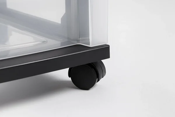 Iris 6-Drawer Storage Cart with Organizer Top Black