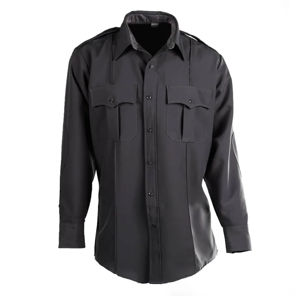 Flying Cross Men's Command Zip Front Long Sleeve Shirt - Brown - F1 33W78Z 94 17.0 32/33