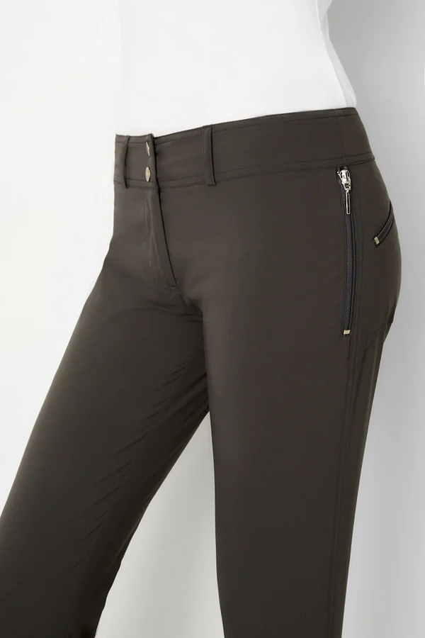 Susan Skinny Ankle Pant - Khaki, XL, Best Women's Travel Clothing