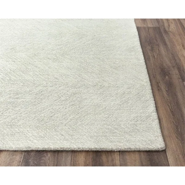 Alora Decor Trace 7&6x22 x 9&6x22 Geometric Gray/Ivory Power-Loomed Area Rug