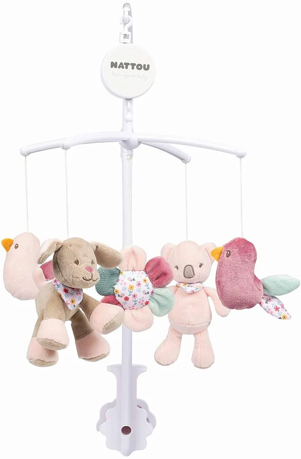 Nattou Kids - Iris & Lali Bed Mobile Pink - 0 - 3 Years - Pink
