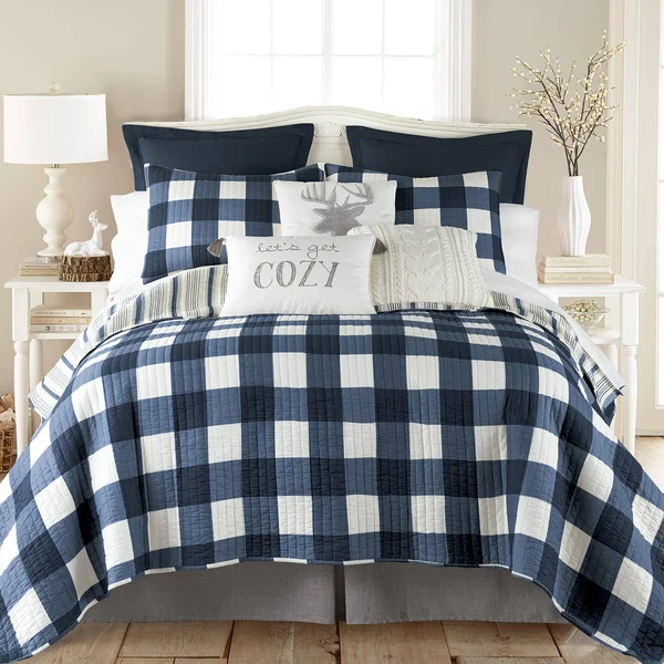 Levtex Home Navy Camden Quilt Set Full/Queen