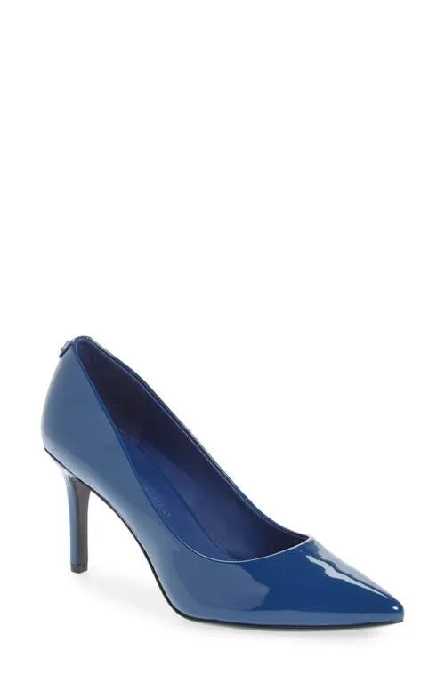 Karl Lagerfeld Paris Royale Pump - Size 9 in Blue Faux Patent Leather at Nordstrom