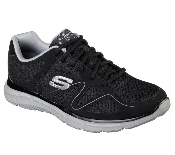 Skechers Satisfaction - Flash Point Black/Gray 10.5
