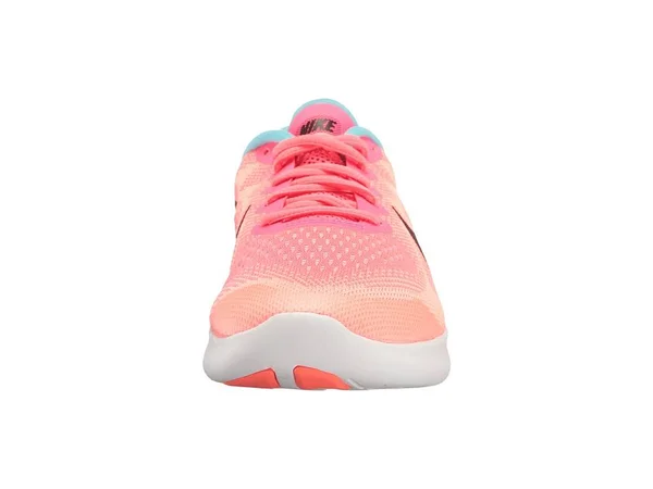 Nike Kids Free RN 2017 (GS) Running Shoe, Pink