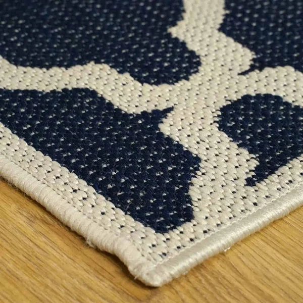 runrug USA Moda_Trellis_Blue_230cm_x_60cm OW: 230cm x 60cm