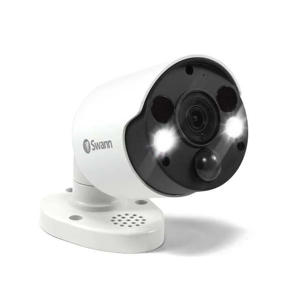 Swann Wired PIR Bullet Security Camera & Spotlight, 4K Ultra HD Surveillance Cam 885MSFB