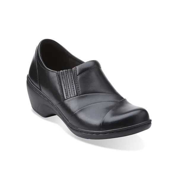 Women's Clarks Channing Essa - Size: 11, Black Leather