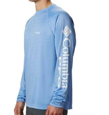Columbia Men's Big & Tall PFG Terminal Tackle Shirt - Vivid Blue/Bright N - 4X