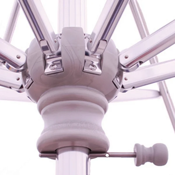Galtech International - 9& Octagon Commercial Umbrella 56: Jockey Red SR: Silver