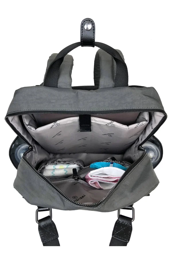 TWELVElittle Unisex Courage Backpack Diaper Bag - Grey