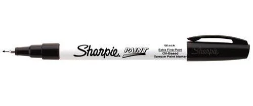 Sharpie Oil-Based Paint Marker Extra Fine Point Black Ink Pack of 24