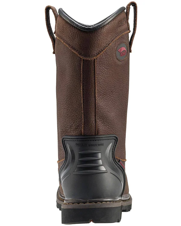 Avenger Men's Waterproof Wellington Work Boot Composite Toe Size 17-W Brown