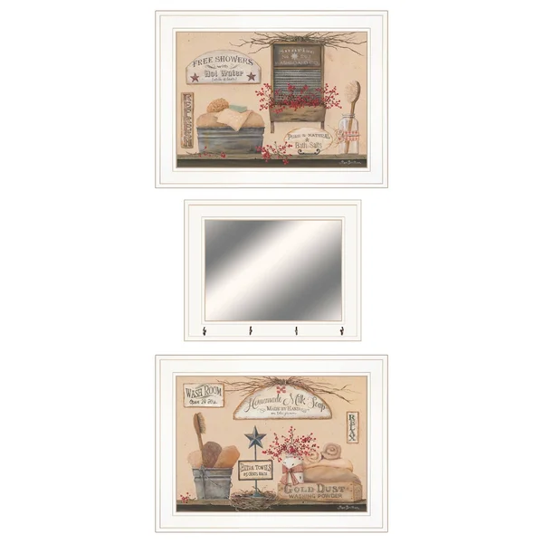 Wash Room Collection by Pam Britton Framed Wall Art