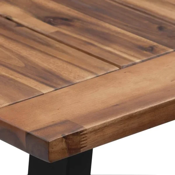 vidaXL Dining Table Solid Acacia Wood 70.9x22x35.4x22