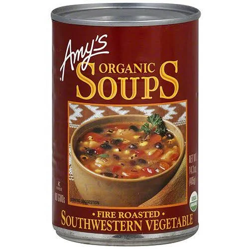 Amy&s Kitchen Organic Southwestern Vegetable Soup - 12 pack - 14.3 oz cans