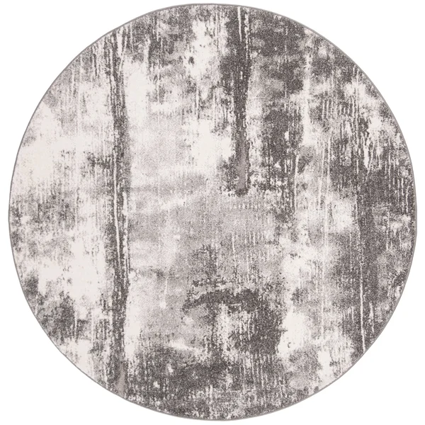 Safavieh Spirit 127 Area Rug - Dark Grey, Ivory, 6&7x22 x 6&7x22 Round