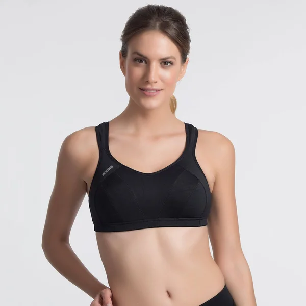 Shock Absorber Active Multi Sports Support Bra Black, 34FF, D
